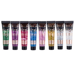 Vibrant Multi - Use Self - Adhesive Glitter Gel (8 - color set)