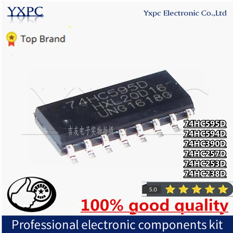 

10PCS 74HC595D SOP16 74HC595 SOP SN74HC595DR 74HC594D 74HC594 74HC390D 74HC390 74HC257D 74HC257 74HC253D 74HC253 74HC238D