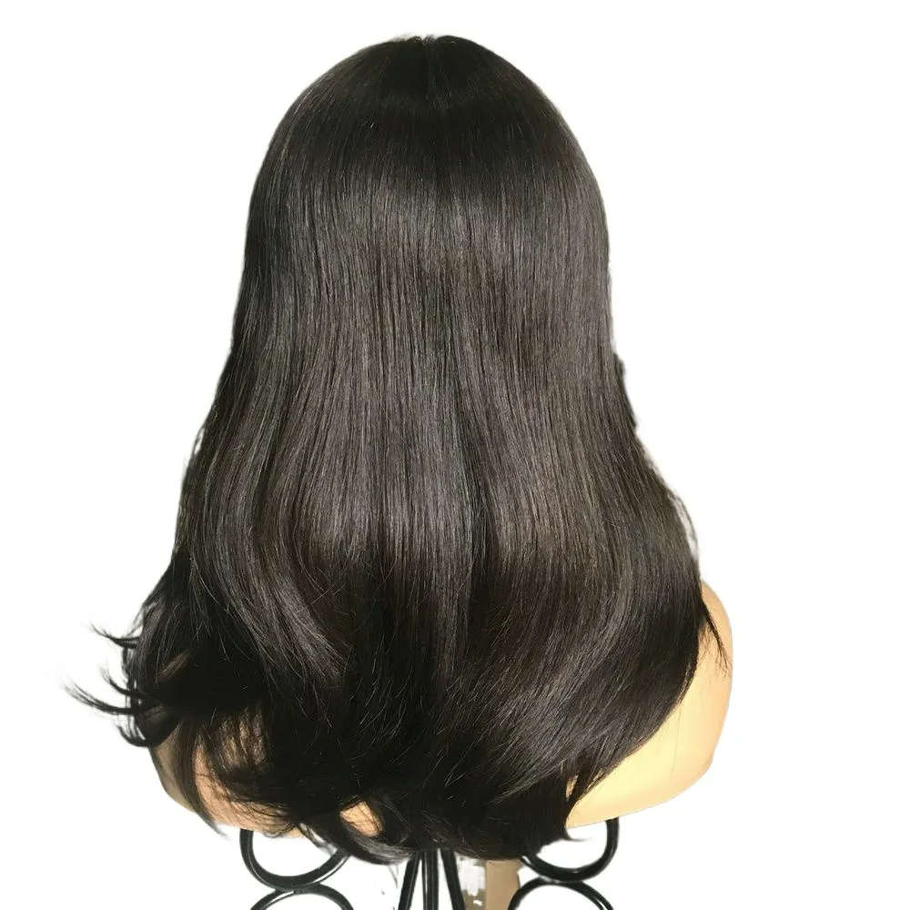 Hstonir Short Wigs Human Natural Hair Wig European Remy Hair Women's Wigs For Female Jewish Tops Kosher G028