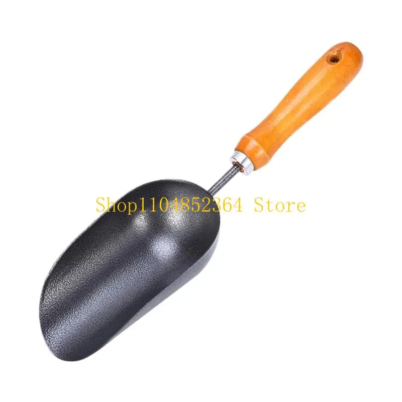 652F 정원 스쿠프 금속 삽 녹 방지 포팅 토양 스쿠프 핸드 삽 도구