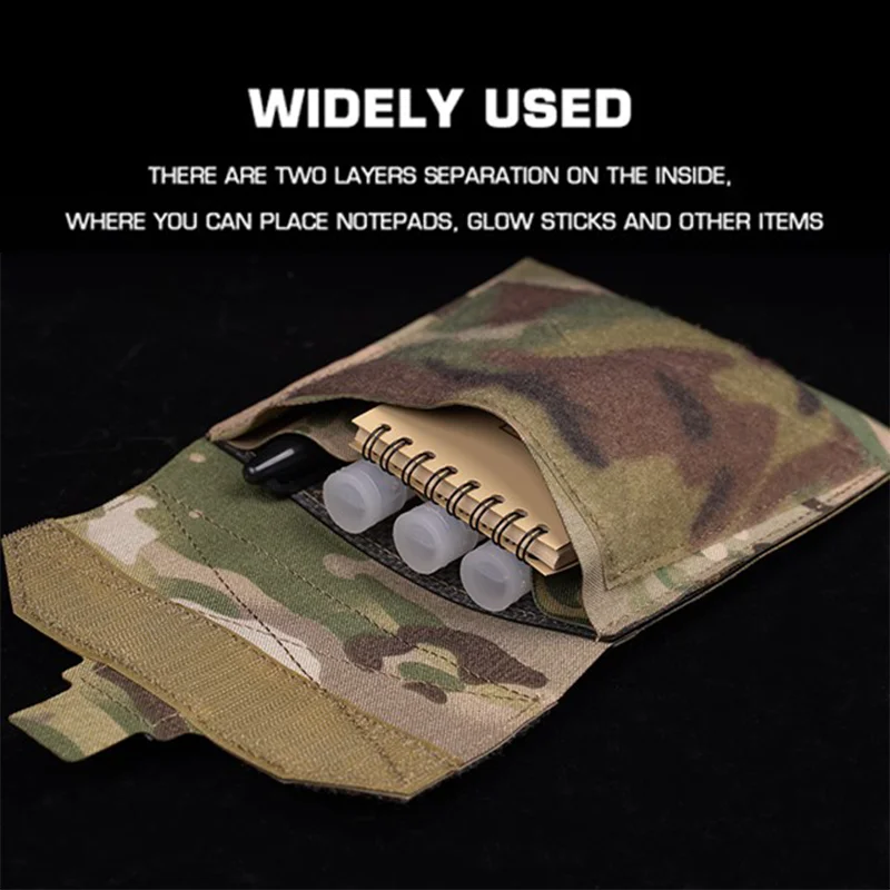 위장 MOLLE 지도 케이스 야외 Airsoft 조끼 기어 액세서리 헤비 듀티 스토리지를위한 다목적 유틸리티 주최자