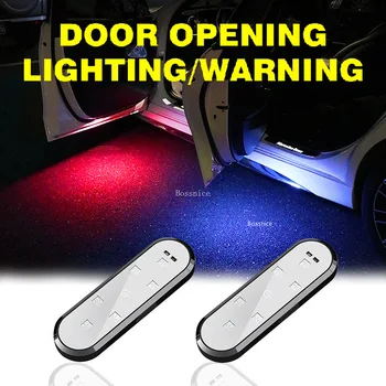 Spia per portiera dell'auto LED Flash colorato Atmosfera Luce di benvenuto Anti-collisione Luce anti-posteriore Cablaggio gratuito