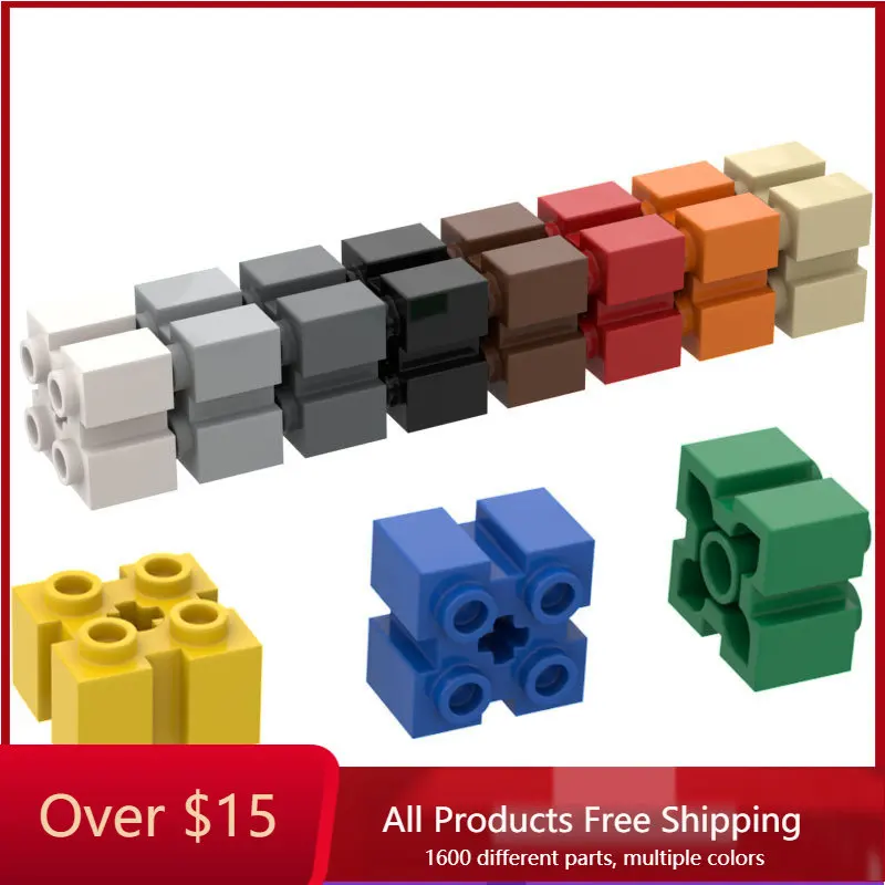 

10PCS MOC Bricks Compatible Assembles Particles 90258 2 x 2 Building Blocks Parts DIY Educational High-Tech Parts Toys