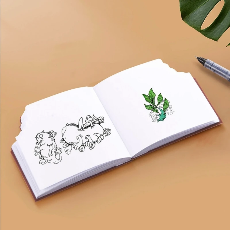 Chocolate Memo Pad Portable 80 Sheets Bitten Bistuits Note Book Paper Notepad Office School F7479 5