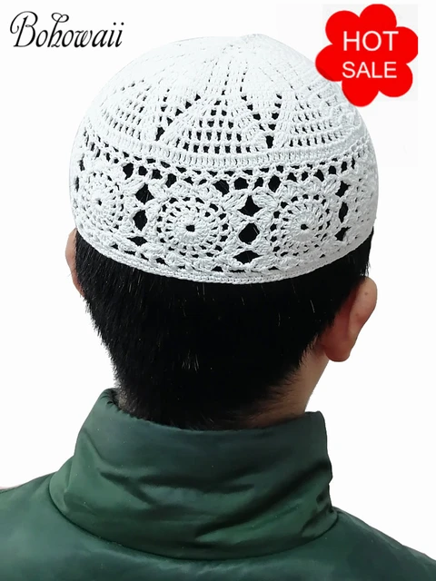 Boys Chapeau Bonnet Muslim Hat Caps for Men Prayer Cap Ropa Hombre Papakha Kamis  Homme Musulman Turkish Islamic Hat Kids Kufi - AliExpress