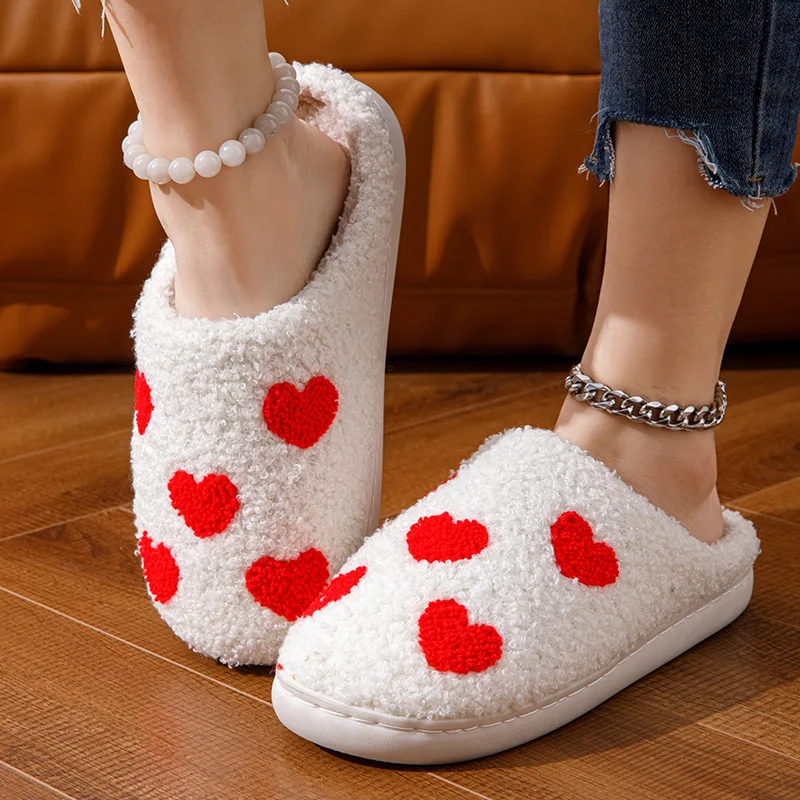 Pantofole invernali in pelliccia donna comode natale calde_voghion.com