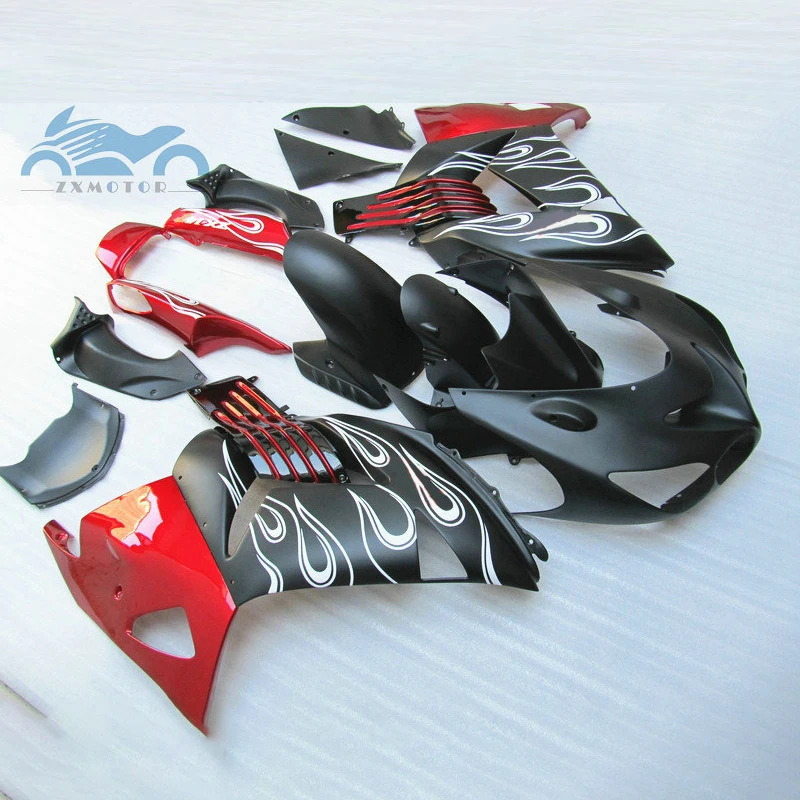 

Высококачественный комплект обтекателей для KAWASAKI Ninja ZX14R 2006-2010 2011 недорогие спортивные комплекты обтекателей ZX 14R 06-11 красные черные детали