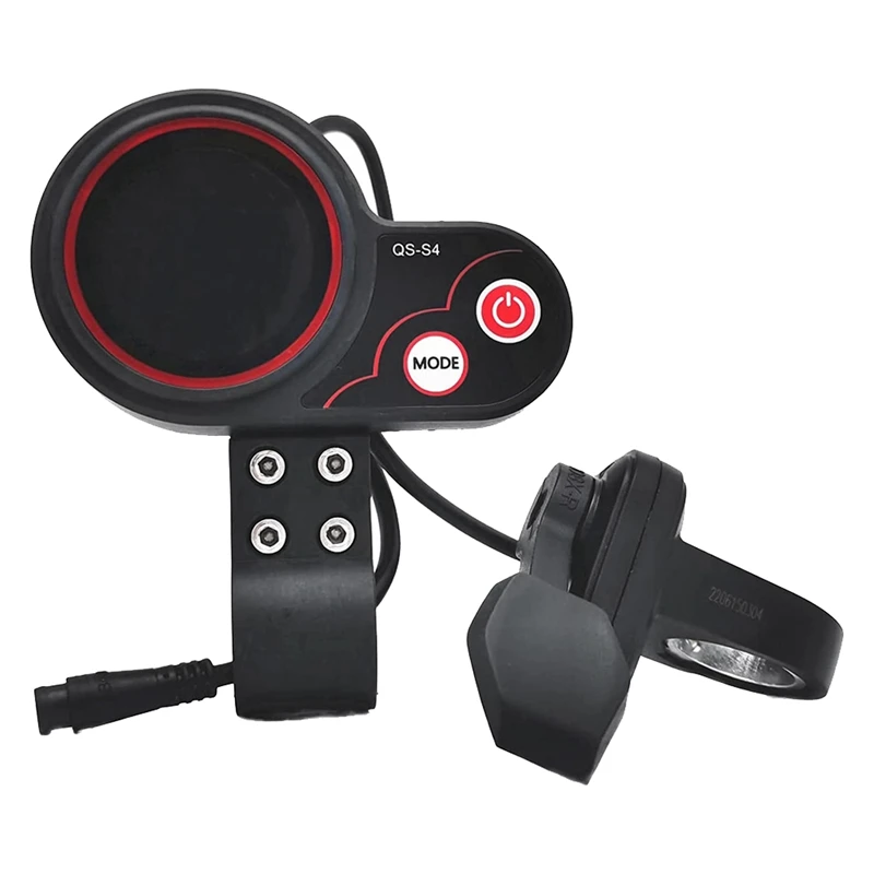 

QS-S4 48V-60V Thumb Throttle LCD Display Kit For Zero 8 9 10 8X 10X Electric Scooter 6PIN Display Replacement Spare Parts