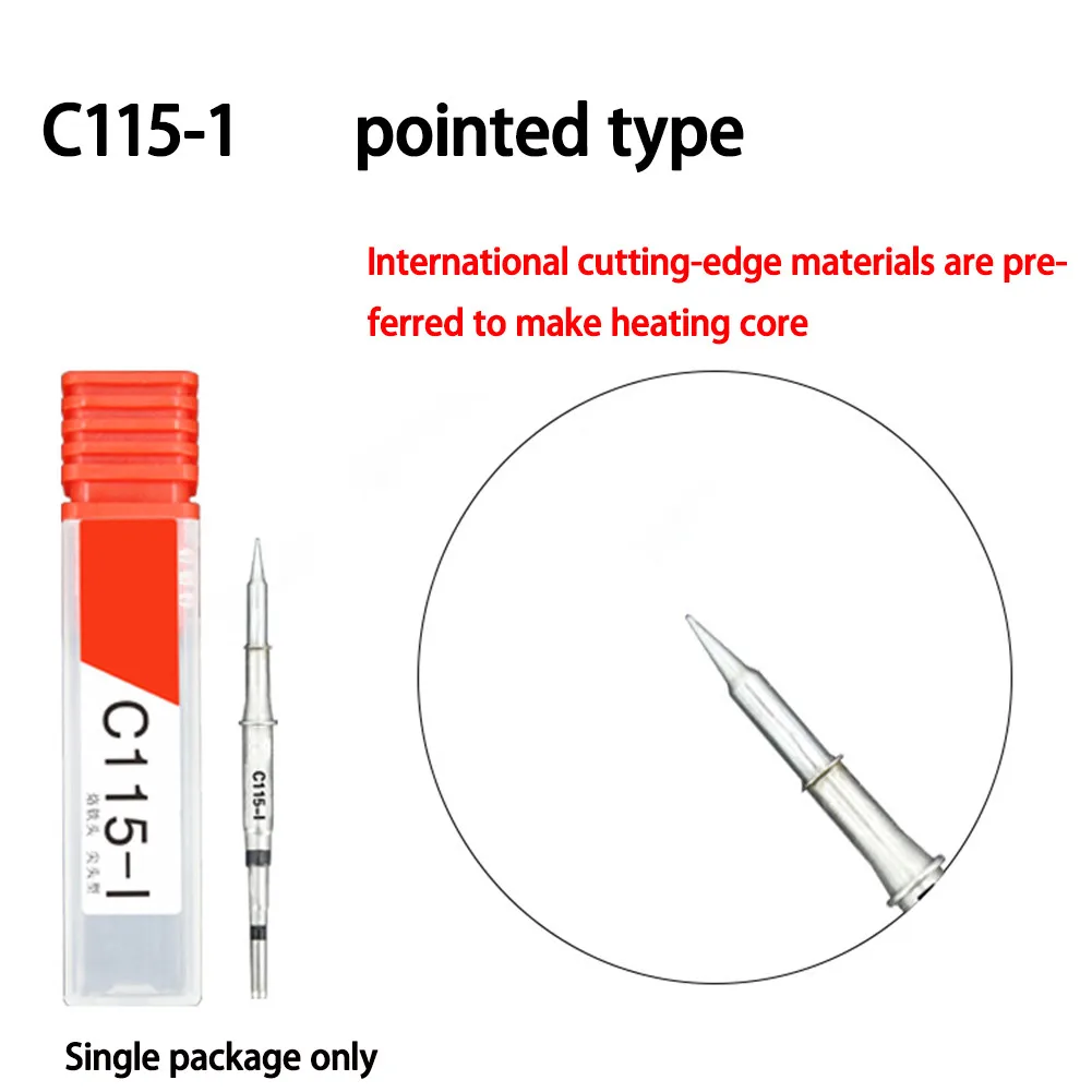 C115 Series Internal Heating Long Soldering Iron Tip For JBC115 T26  Precision Welding Workstation Soldering Station stick welding electrode holder