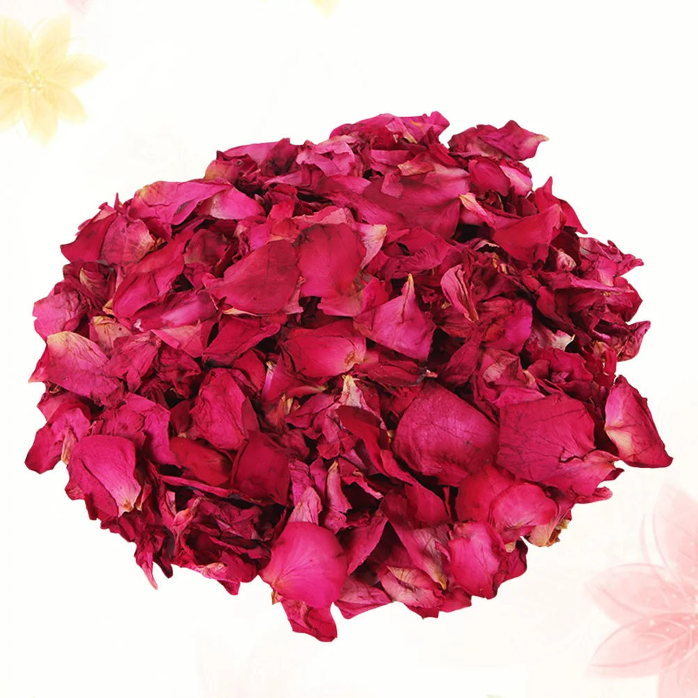 

2 Packs Skin Care Dried Rose Petals Organic Decorate for Bath Flower Red Bathing Creative Shower