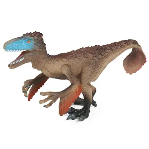 Игрушечный динозавр Юрского периода, однотонная модель динозавра Юта, украшение ручной работы