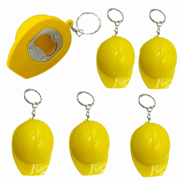 Tiny Hard Hat Keychain, Mini Construction Hard Hat, Miniatrue