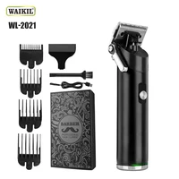 WAIKIL professional hair clipper Men's Electric Hair Trimmer USB Rechargeable Cordless Electric Pusher Hair beard styling tools 1