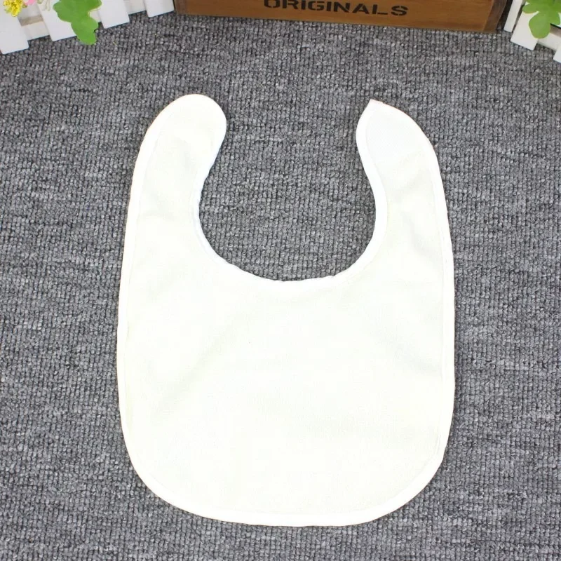 Newborn baby cotton terry cloth bib drool towel terylene cotton U-shaped loop cloth double anti-fouling