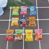 10PCS/Lot 1/6 Scale Dollhouse Miniature Resin Chips Model Mini Snack for Blyth BJD OB11 Doll House Decor Toys Accessories 5