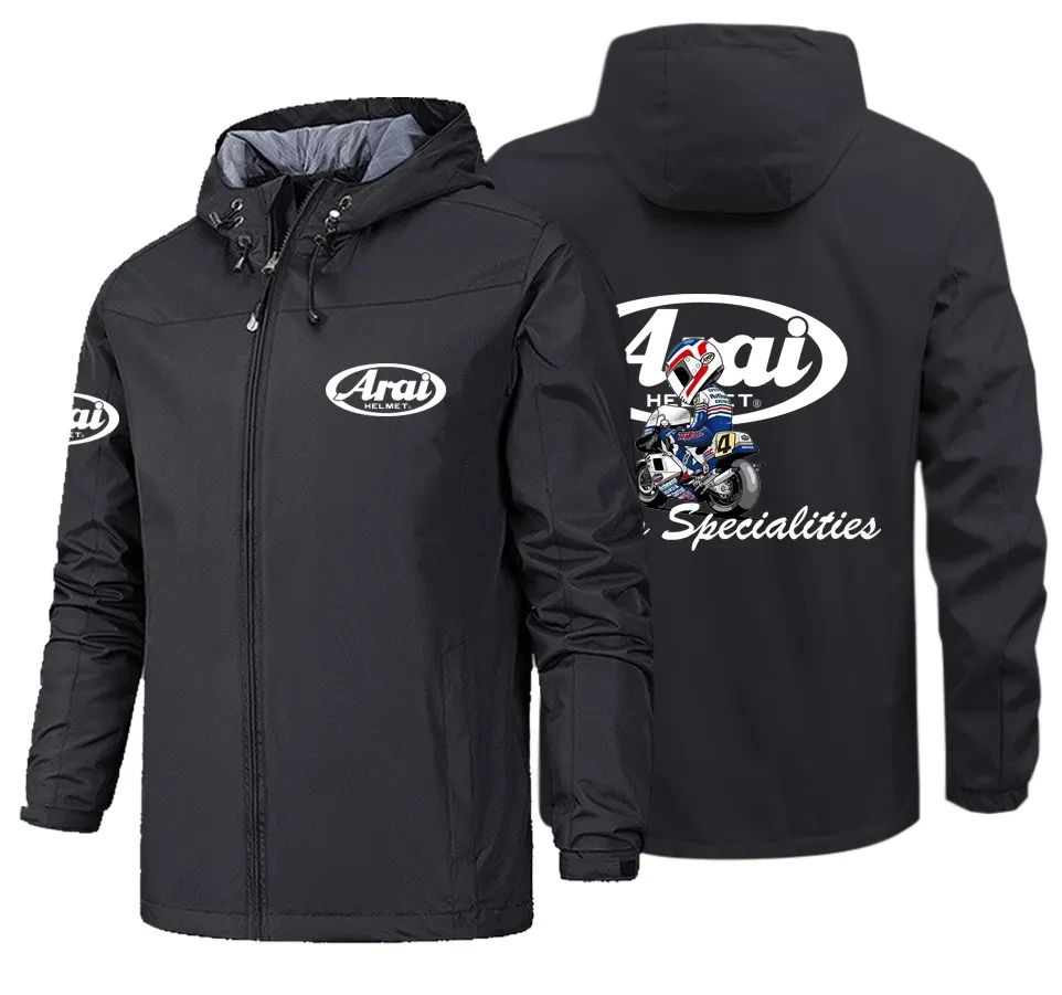 ARAI Men's Waterproof Motorcycle Jacket with Hood 2