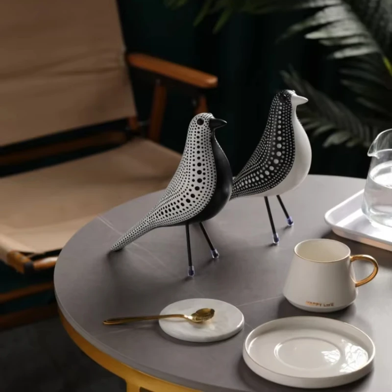 Nordic stijl Eames vogel ornament hars ambachten moderne