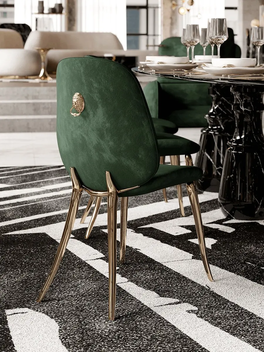

Роскошное кресло для отдыха, обеденный стул из чистой меди, дизайнерское атмосферное кресло без подлокотников для гостиной, стул для ресепшн, высококачественное кресло для макияжа