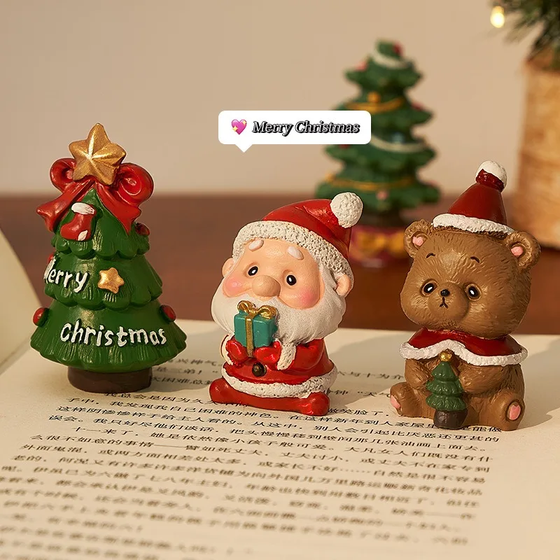 Christmas Gift Box Gifts, Santa Claus Desktop Ornaments, Decorations, Souvenirs Toys Small for Children, Creative Ideas