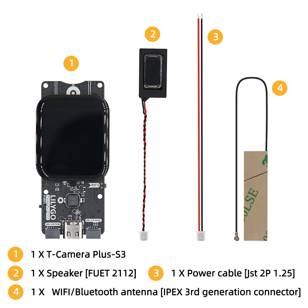 ® T-Camera-Plus-S3 ESP32-S3 Camera Development Board 2/5 Million Pixels IR-Cut N