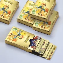 Carte or Pokemon 54 pièces, sans répétition GX VMAX Energy Charizard, carte métal Rare, jeu de Collection, Trading, jouet pour enfants, cadeau, nouvelle Collection 2022
