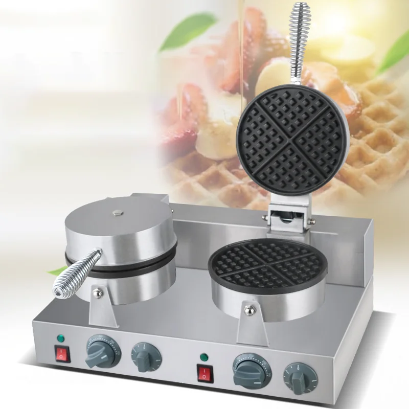 

Оптовая продажа, вафельница, уличные пищевые машины, однотарелка, двойная тарелка, электрическая Коммерческая вафельница для яиц, вафельница, машина для закусок