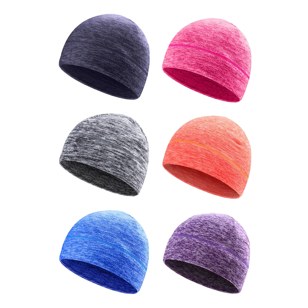 WRELS Winter Warm Cycling Cap Men's Balaclava Sports Knitted Hat Soft Beanie Velvet lining For Running Jogging Cycling Skiing