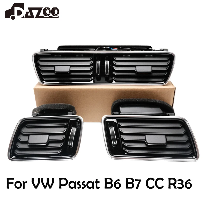 For VW Passat B6 B7 CC R36 Car Front Dashboard Air Conditioning Outlet A/C Air Conditioning Vents  3AD819728 3AD819702 3AD819701