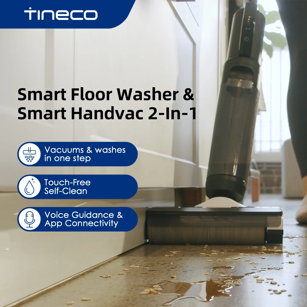 Tineco Floor One S5 Combo Cordless Smart Floor Washer Wet Dry Vacuum Cleaner  Upright Home Electric Mop Wireless Self-Cleaning