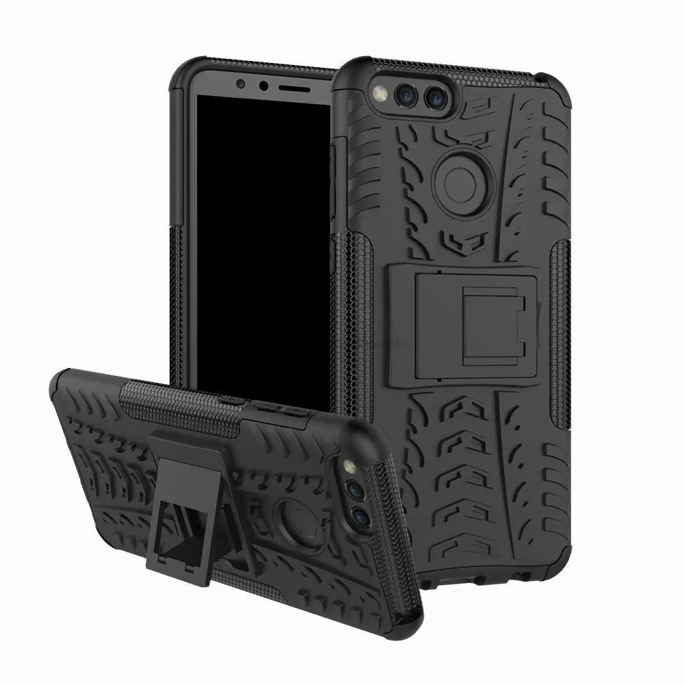 Custodia Per Honor 7X Armatura In Silicone Robusto Paraurti Supporto Antiurto Custodia Rigida Per Huawei Honor 7 X Honor7X
