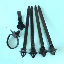 Car Nylon Tie Wrap Cable Fasteners - Black, 92mmx5mm, Pack of 10/20/40, with Secure Zip Strap Design (50 pieces)