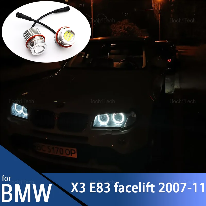 

120W LED Headlight Angel eyes bulb Marker No Error For BMW E83 X3 facelift 2007 2008 2009 2010 2011 Car Styling