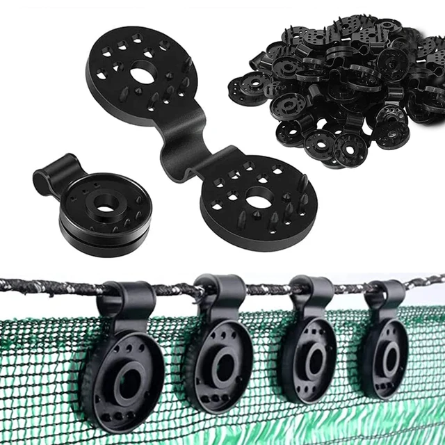 10Db Napfényes Nettó Klipkert Szerszámok Üvegházhatású Árnyékoló Ruhák Rögzítése Bilincs Nap Árnyékolás Kiegészítő Otthoni Kerítés Telepítőhorog