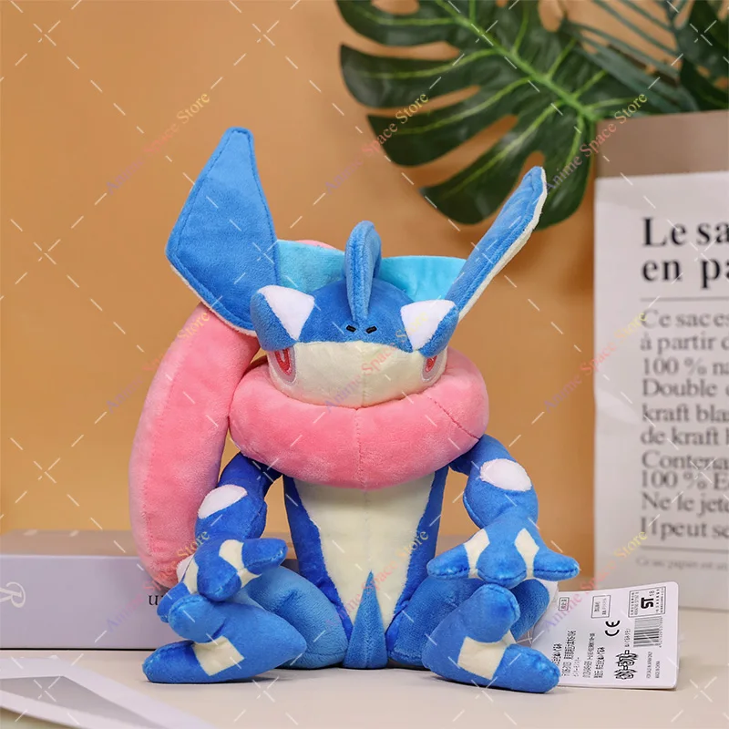 Pokemon Shiny Greninja Plush Toys Anime Greninja Sitting position