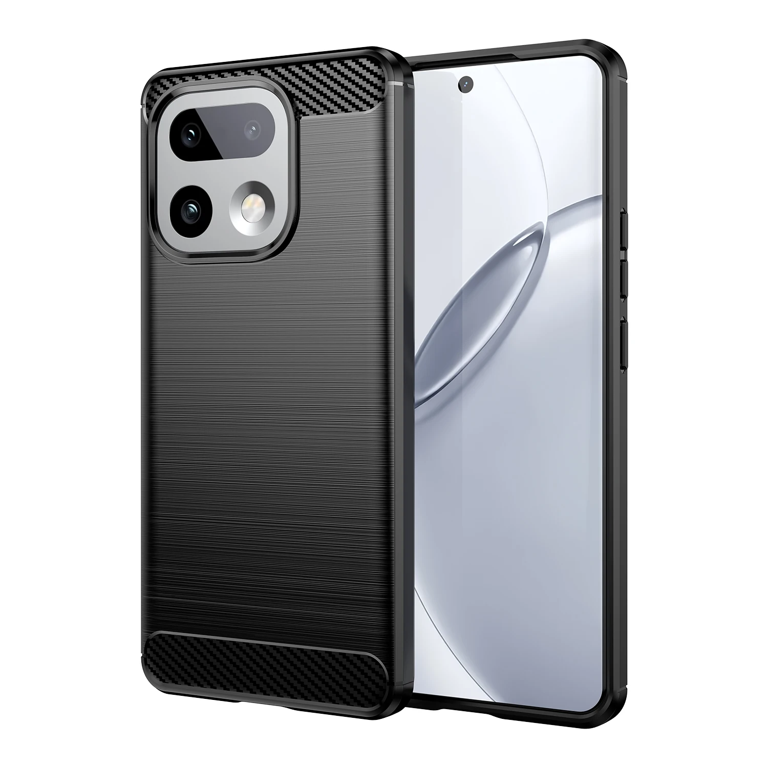 Premium Carbon Fiber Soft TPU Silicone Back Cover