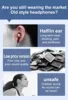 Bluetooth 5.4 Business Earphone Wireless Single Headphone with HD Mic Ear Hook HiFi Stereo Music Earbud for Xiaomi Samsung Phone 6