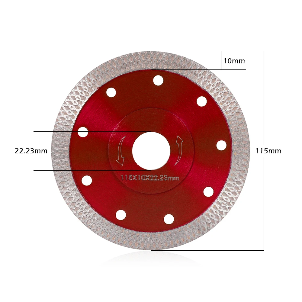 Disque Diamant 125 Mm Pour Coupe Carrelage - Alésage 22,23 Mm, Marque GEPCO, Neuf Sous Blister