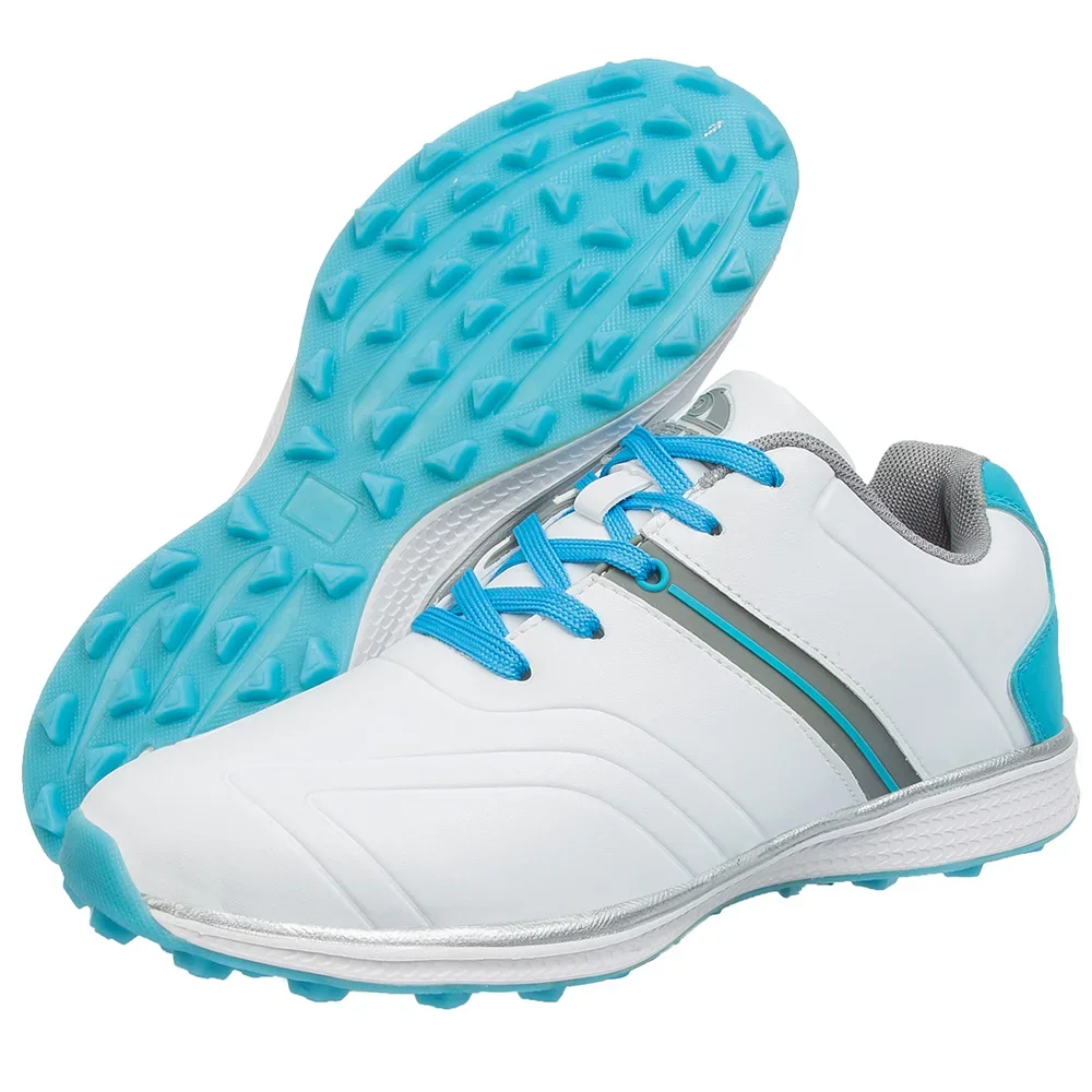 

Women's Professional Golf Shoes Leather Golf Sport Sneakers for Women Female Golfing Shoes Waterproof Golf Shoes Trainers White