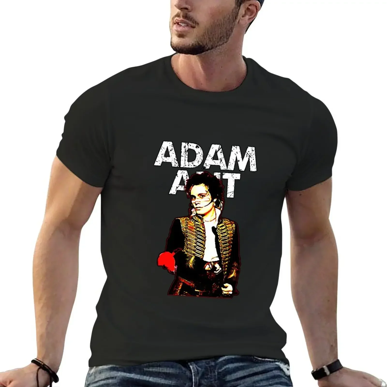 Best Seller : Adam Ant Best English Singer Musicista E Attore T-Shirt Magliette Moda Coreana Magliette Da Allenamento Da Uomo