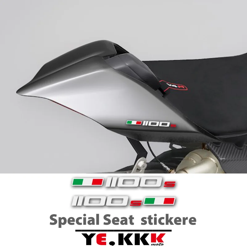 2 Adesivi Per Ducati Monster Seat Unit 1100 Sp Evo Panigale S Flag Adesivo Tricolore Decalcomania Personalizzazione