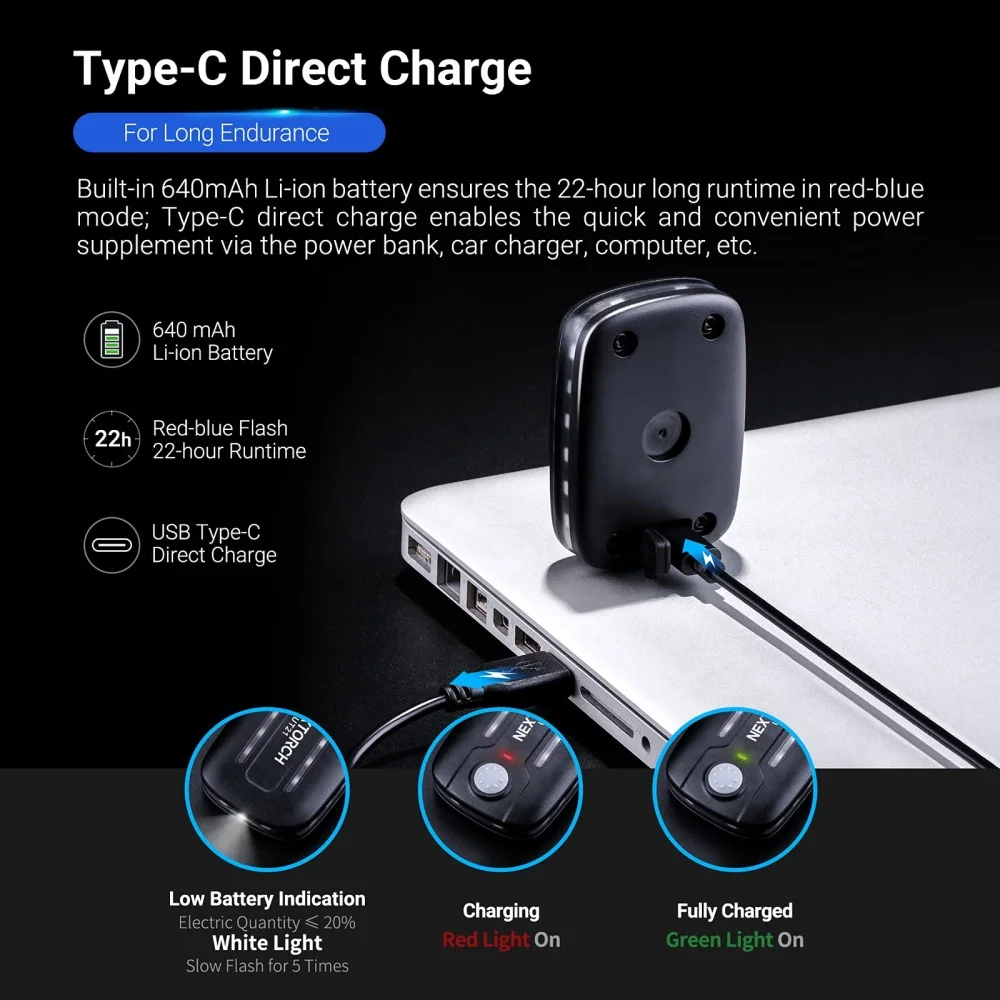 Qfdiwr Feux D'avertissement LED De Voiture, Lumières Sans Fil Pour