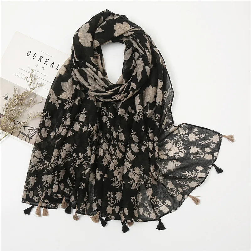 Weiche Dünne Schal Viskose Frauen Bohemian Design Print Tücher Wrap Weibliche Geometrische Decke Lange Bufandas Muslimischen Stola 2022 Mode – Detail 16