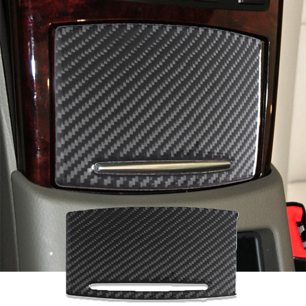 

Car Water Cup Panel Cover Sticker Anti Scratch Carbon Fiber Epoxy For Audi A6 C6 4F 2005-2011 Decor Auto Interior Accessories
