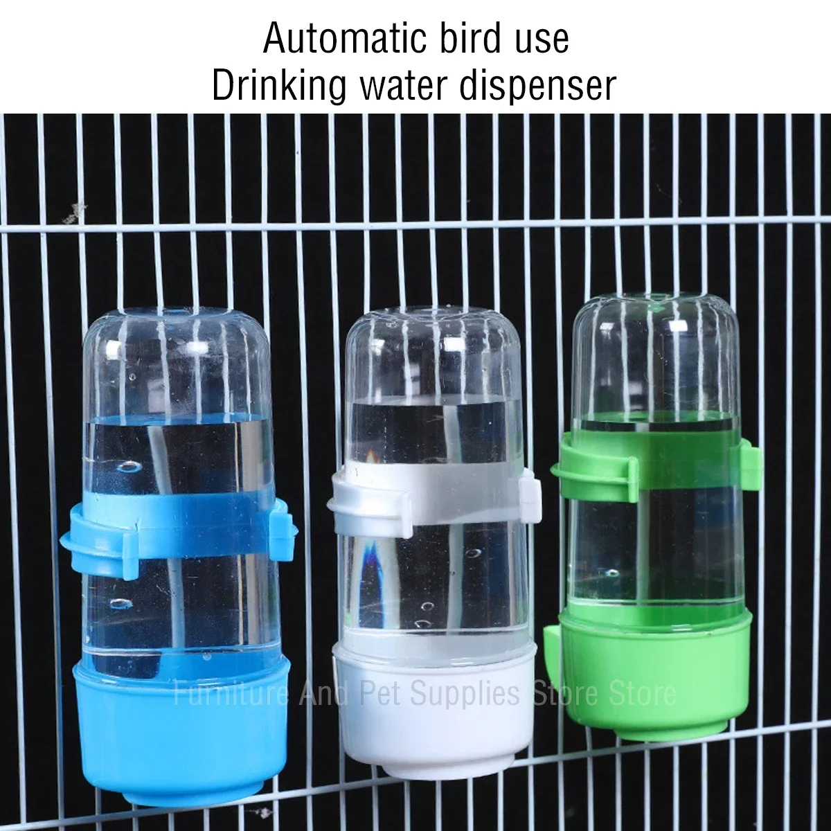 240/280ML cage-mounted pet feeder Parrot Squirrel automatic water dispenser Pet bird food box Cage Accessories Bird supplies