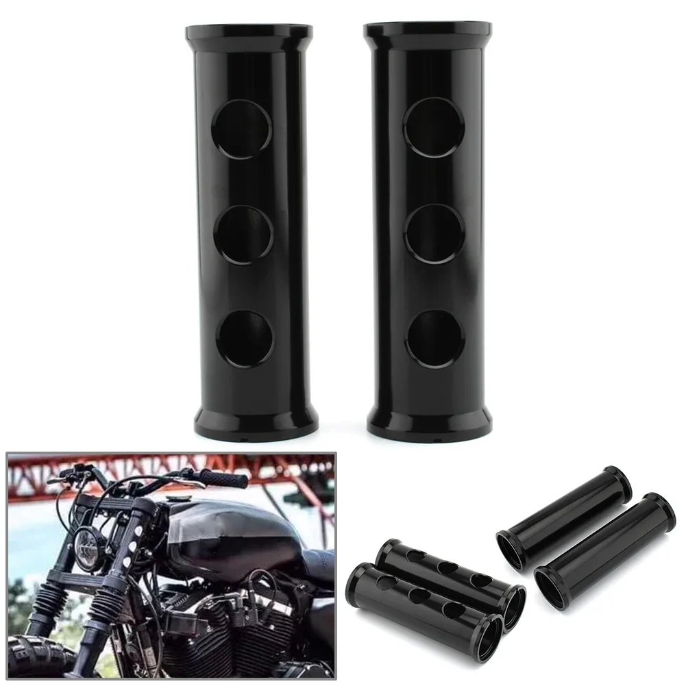 

2 Pcs Black Motorbike Front Fork Cover Guard Aluminum For Harley Davidson XL883 1200 Sportster 2000-2021 2022