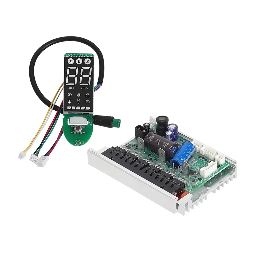 Enhanced Dashboard Set for Electric Scooter: Controller, Display Panel, and Cover