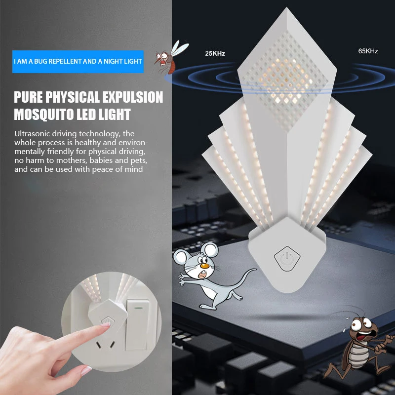 Pest Rifiuta Ultrasuoni Mouse Scarafaggio Repeller Plug Pest Repeller Mosquito Machine House Fly Rat Topi Spina Di Controllo Degli Insetti