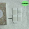 40/80/160 Sheets Transparent Sticky Notes Self-Adhesive Reading Annotation for Books Notepad Bookmarks Memo Pad Index Tabs 4