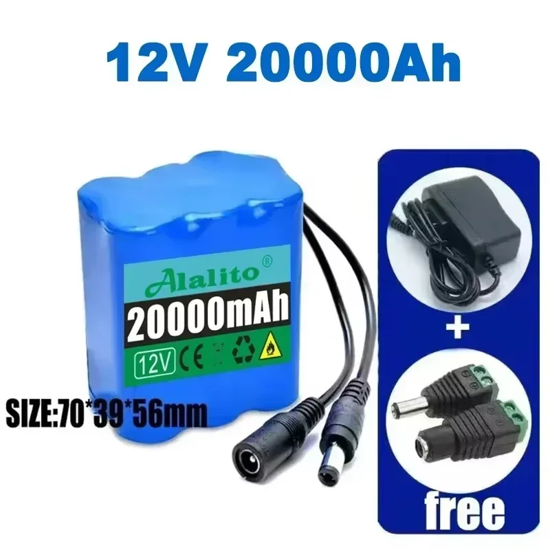 NUOVA batteria 12V 3S4P 20000mah 18650 Li-ion 40Ah batterie ricaricabili con batterie al litio BMS scheda di protezione + caricabatterie - immagine 5