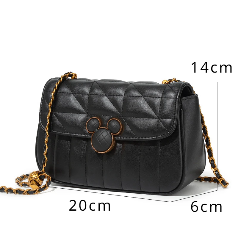 Disney Mickey Purses and Handbags PU Fashionable Bags for Women Large Capacity Kawaii Crossbody Shoulder Bag Anime Case Wallet